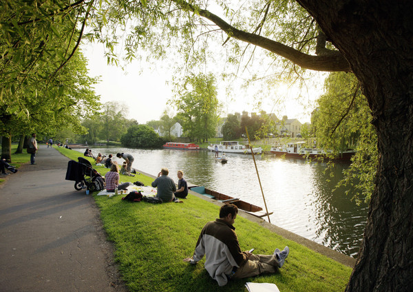 Uferpromenade in Cambridge